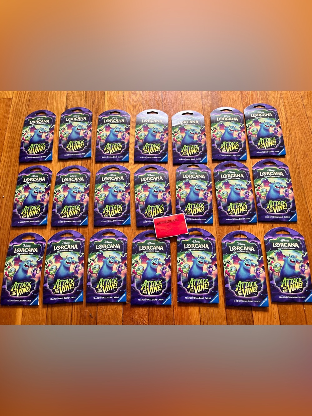 Disney Lorcana 'Attack of the Vine!' Booster sleeves Packs 1 per